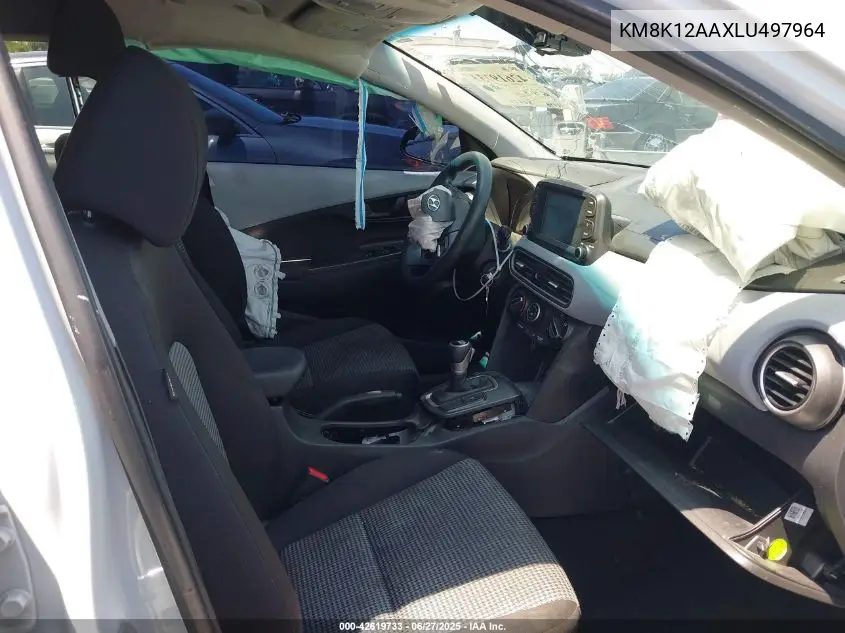 2020 Hyundai Kona Se VIN: KM8K12AAXLU497964 Lot: 42619733