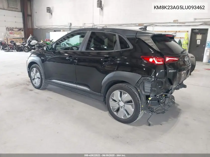 2020 Hyundai Kona Electric Sel VIN: KM8K23AG5LU093462 Lot: 42622522