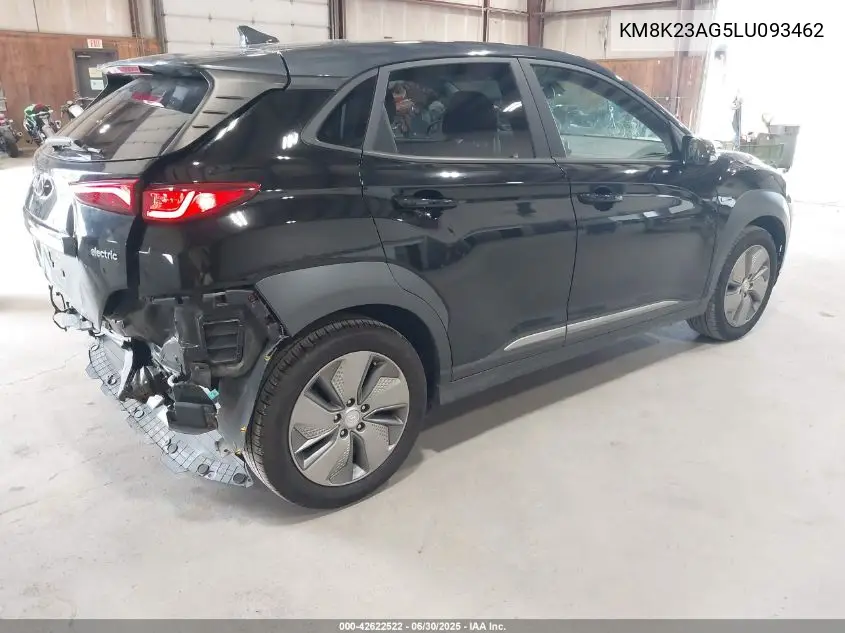 2020 Hyundai Kona Electric Sel VIN: KM8K23AG5LU093462 Lot: 42622522