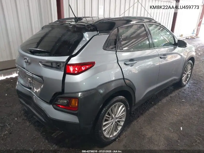 2020 Hyundai Kona Sel VIN: KM8K22AA4LU459773 Lot: 42798215