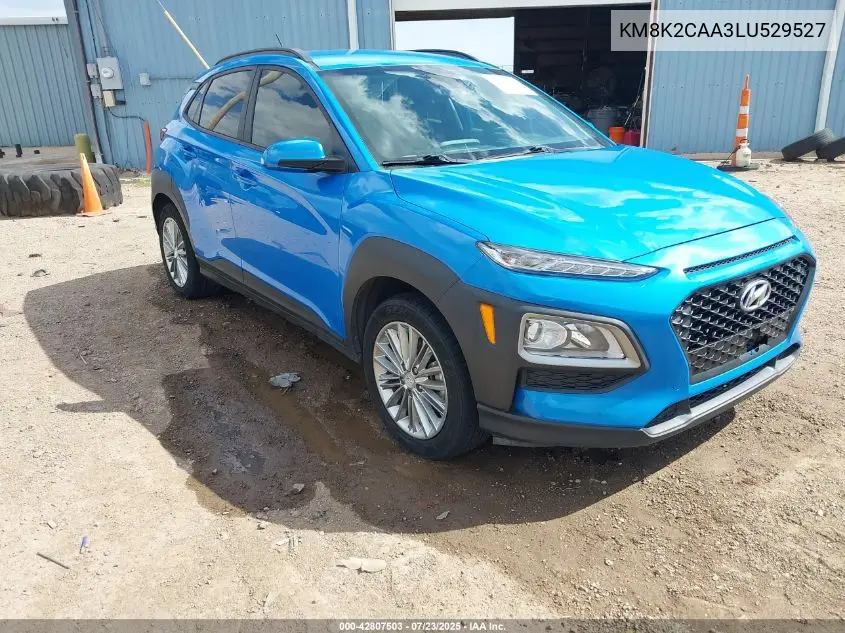 2020 Hyundai Kona Sel VIN: KM8K2CAA3LU529527 Lot: 42807503