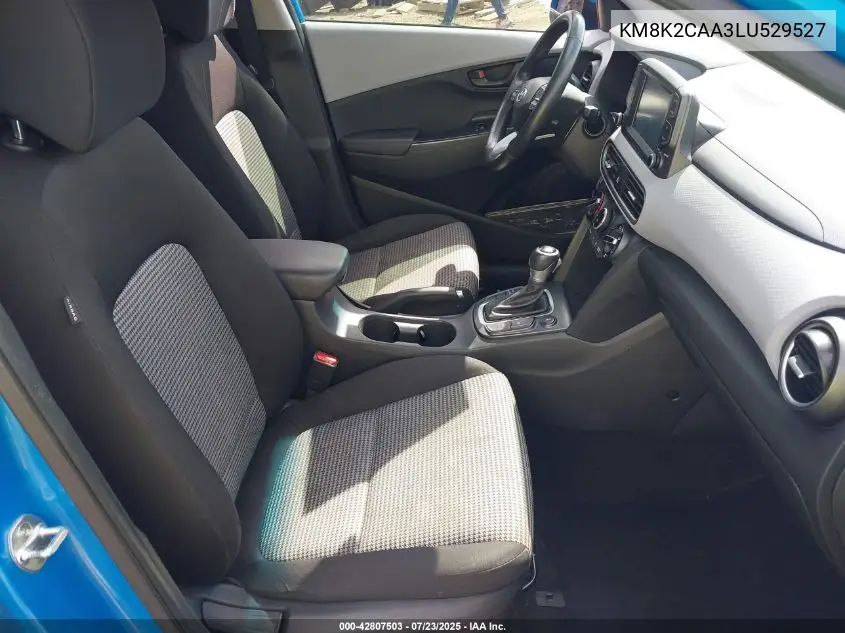 2020 Hyundai Kona Sel VIN: KM8K2CAA3LU529527 Lot: 42807503