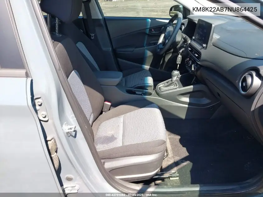 2022 Hyundai Kona Se VIN: KM8K22AB7NU864425 Lot: 42791062