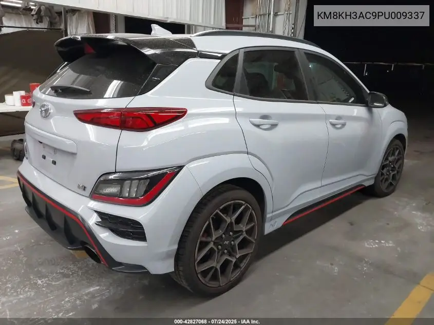 2023 Hyundai Kona N VIN: KM8KH3AC9PU009337 Lot: 42827068