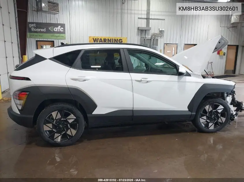2025 Hyundai Kona Sel VIN: KM8HB3AB3SU302601 Lot: 42815152