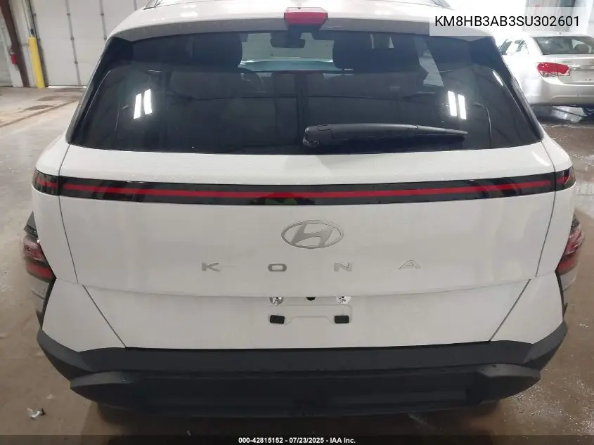 2025 Hyundai Kona Sel VIN: KM8HB3AB3SU302601 Lot: 42815152