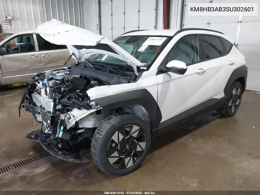 2025 Hyundai Kona Sel VIN: KM8HB3AB3SU302601 Lot: 42815152