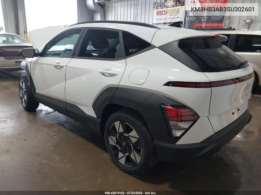 2025 Hyundai Kona Sel VIN: KM8HB3AB3SU302601 Lot: 42815152