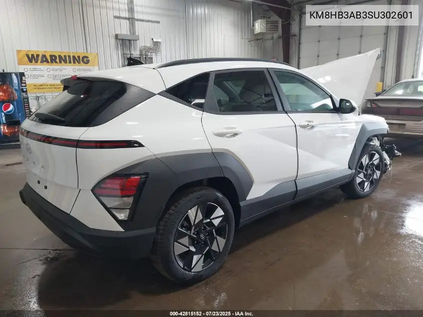 2025 Hyundai Kona Sel VIN: KM8HB3AB3SU302601 Lot: 42815152