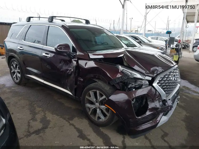 2021 Hyundai Palisade Limited VIN: KM8R54HE1MU199750 Lot: 42047257