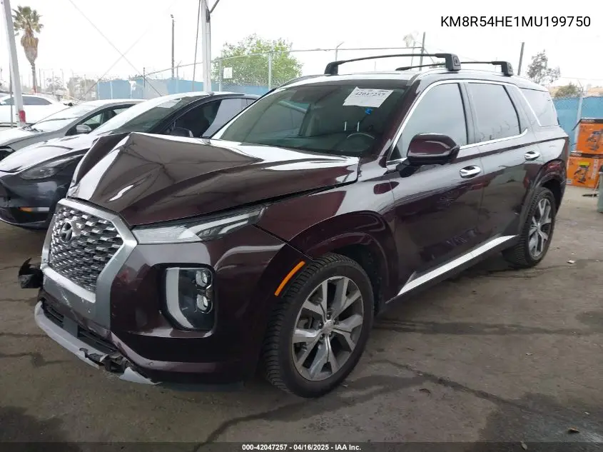 2021 Hyundai Palisade Limited VIN: KM8R54HE1MU199750 Lot: 42047257