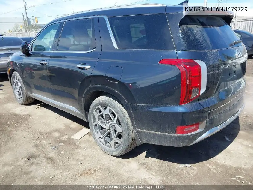 2022 Hyundai Palisade Ultimate Calligraphy VIN: KM8R5DHE6NU479729 Lot: 12304222