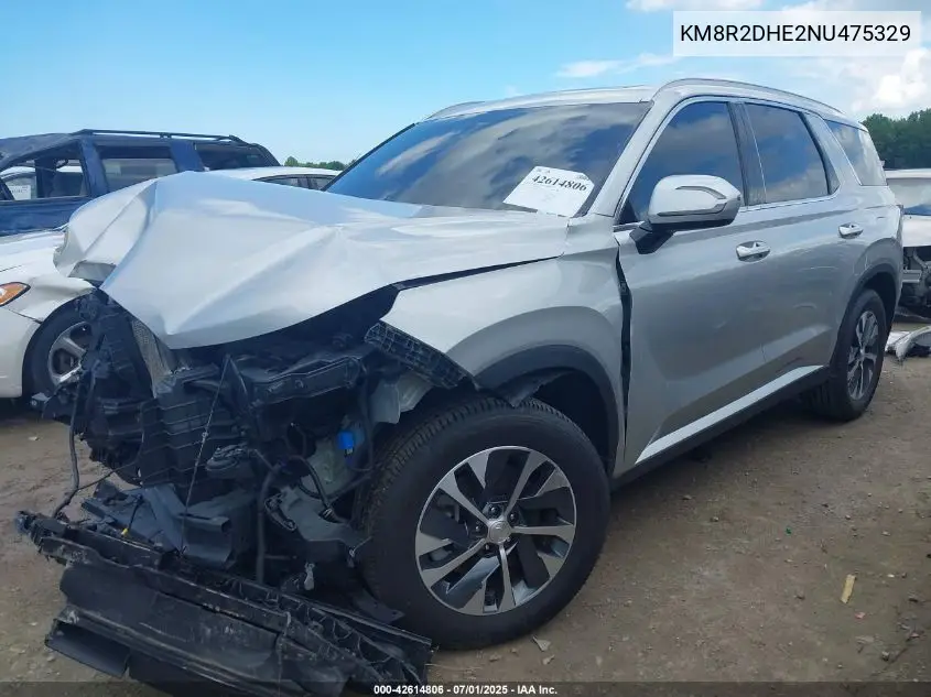 2022 Hyundai Palisade Sel VIN: KM8R2DHE2NU475329 Lot: 42614806