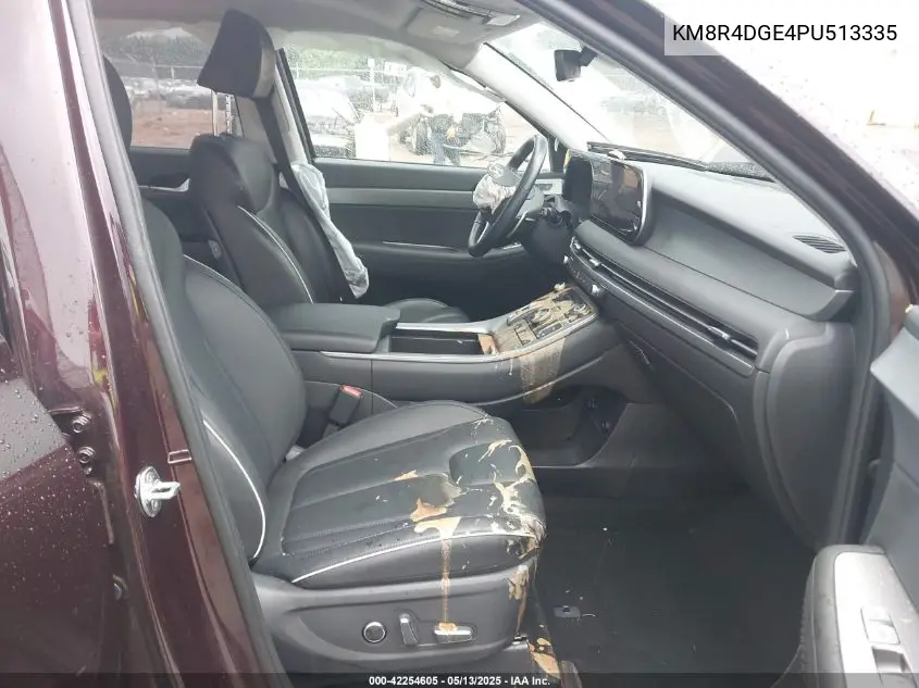 2023 Hyundai Palisade Sel VIN: KM8R4DGE4PU513335 Lot: 42254605