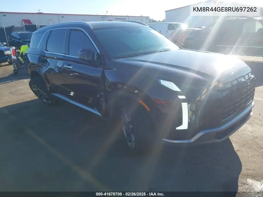 2024 Hyundai Palisade Sel VIN: KM8R44GE8RU697262 Lot: 41678708