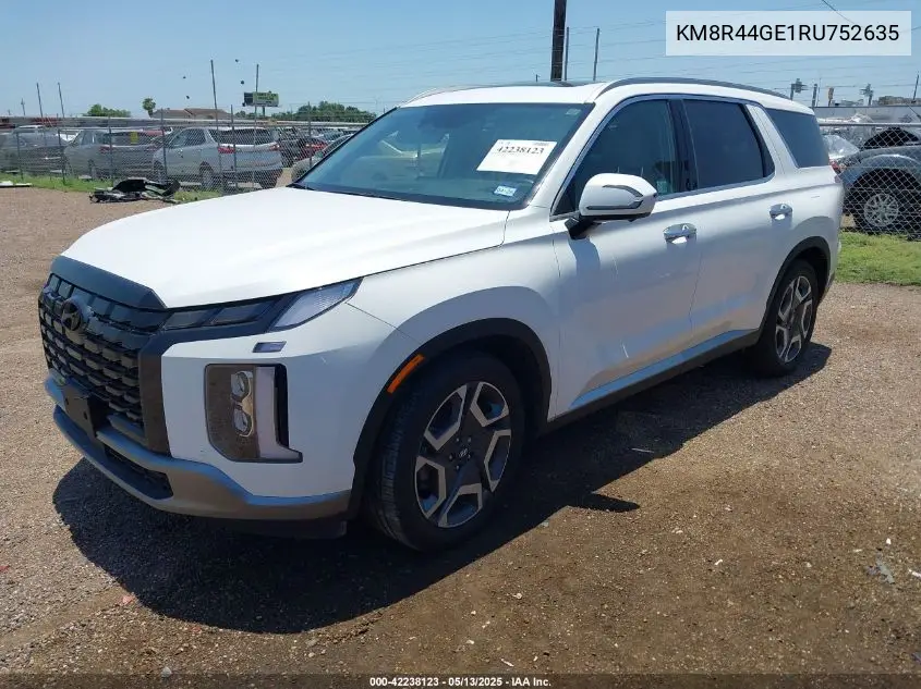 2024 Hyundai Palisade Sel VIN: KM8R44GE1RU752635 Lot: 42238123