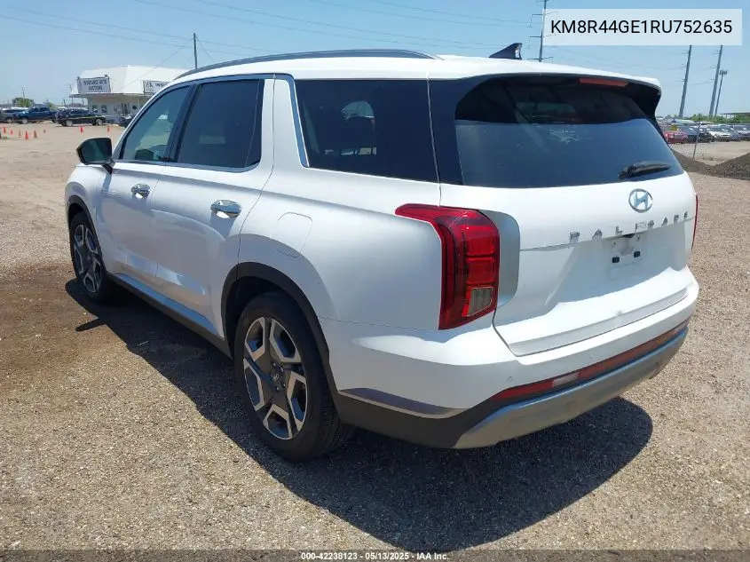 2024 Hyundai Palisade Sel VIN: KM8R44GE1RU752635 Lot: 42238123