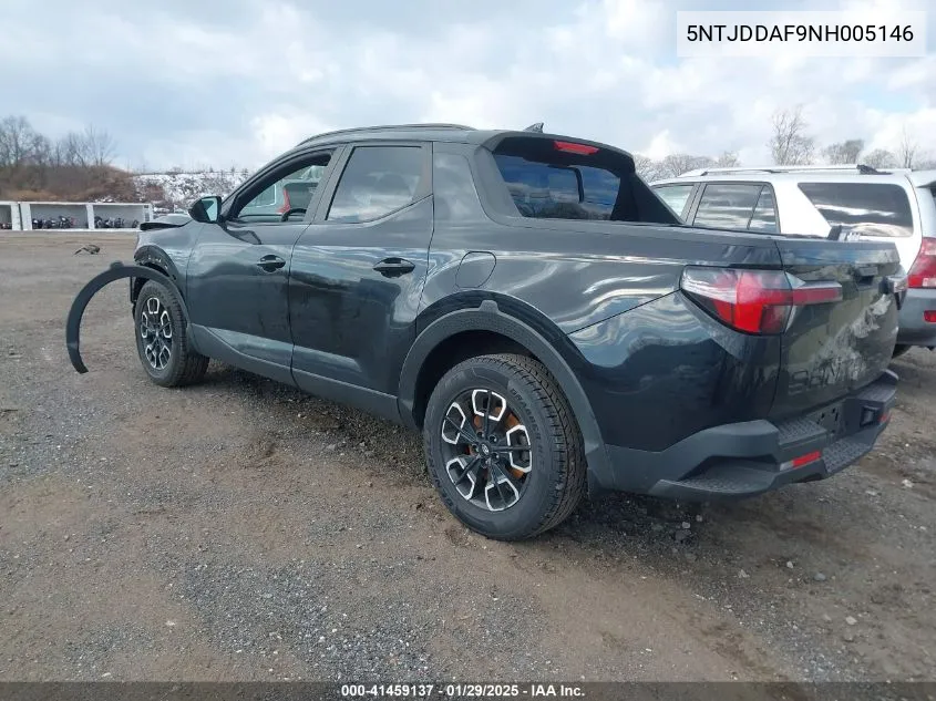2022 Hyundai Santa Cruz Sel Premium VIN: 5NTJDDAF9NH005146 Lot: 41459137