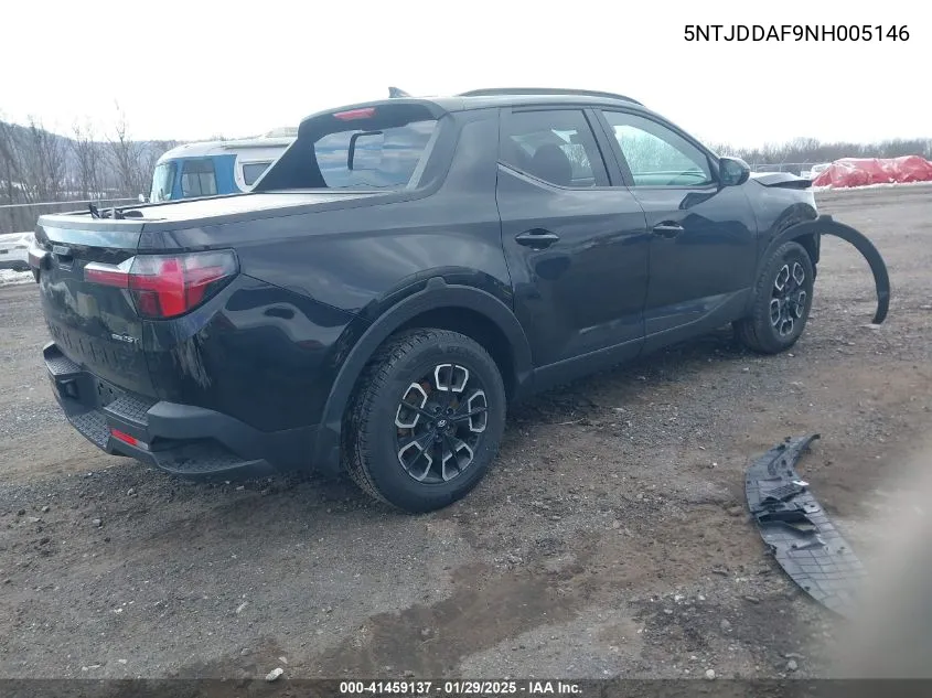 2022 Hyundai Santa Cruz Sel Premium VIN: 5NTJDDAF9NH005146 Lot: 41459137