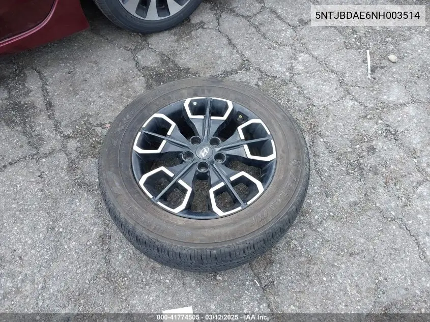 2022 Hyundai Santa Cruz Sel VIN: 5NTJBDAE6NH003514 Lot: 41774505