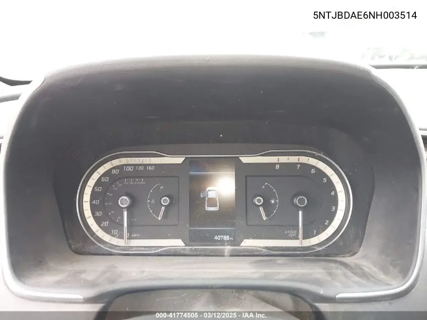 2022 Hyundai Santa Cruz Sel VIN: 5NTJBDAE6NH003514 Lot: 41774505