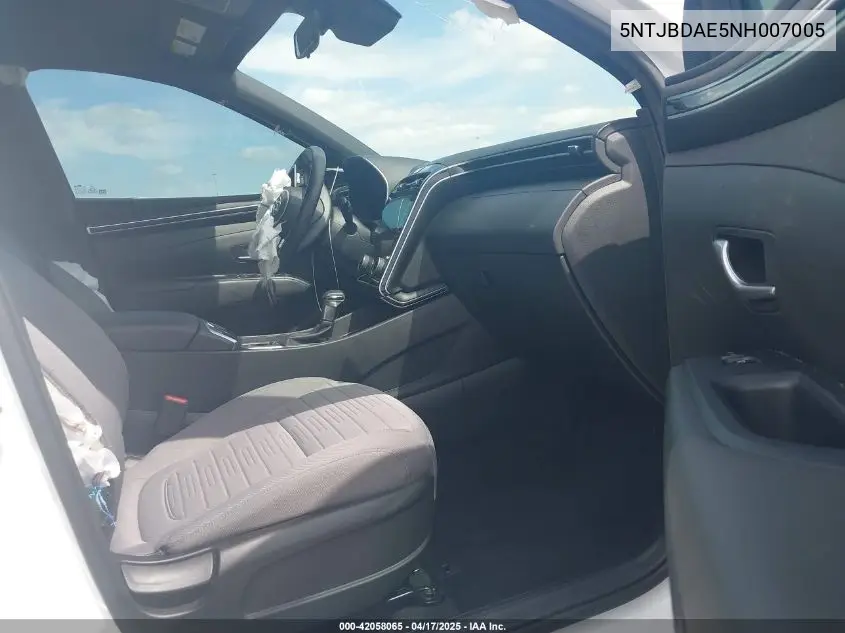 2022 Hyundai Santa Cruz Sel VIN: 5NTJBDAE5NH007005 Lot: 42058065