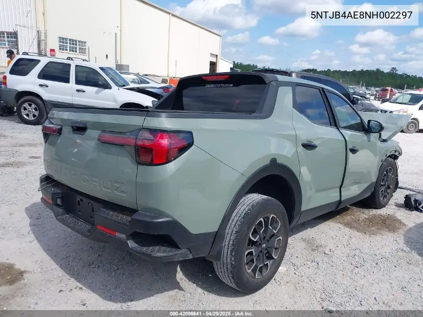 2022 Hyundai Santa Cruz Sel VIN: 5NTJB4AE8NH002297 Lot: 42096641