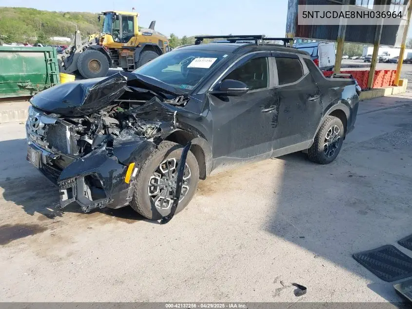2022 Hyundai Santa Cruz Sel VIN: 5NTJCDAE8NH036964 Lot: 42137256