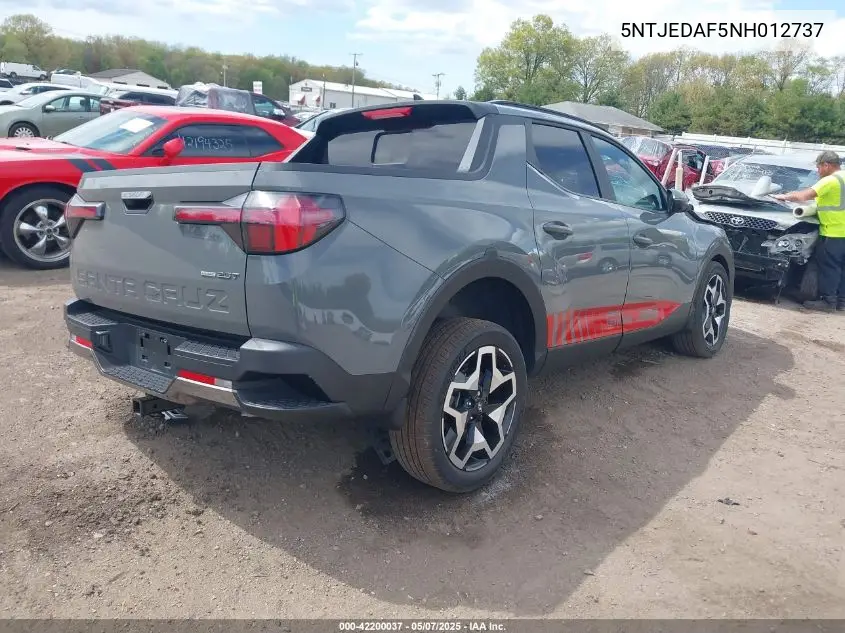 2022 Hyundai Santa Cruz Limited VIN: 5NTJEDAF5NH012737 Lot: 42200037