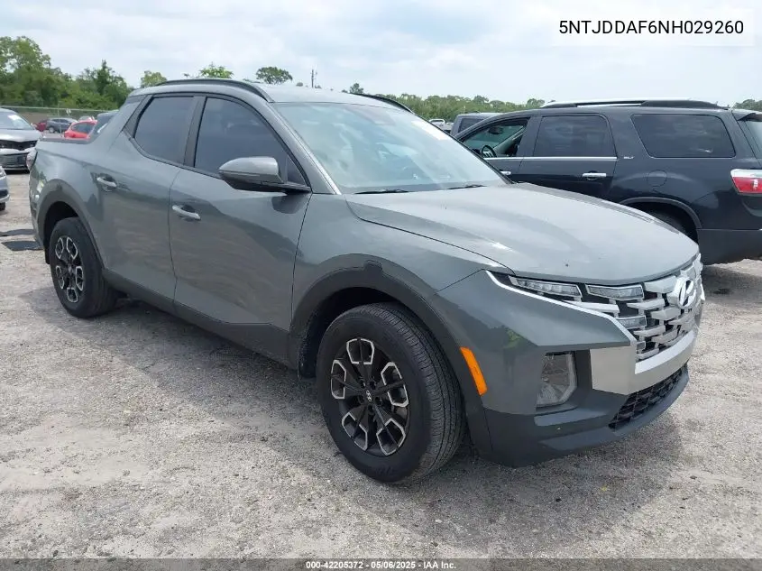 2022 Hyundai Santa Cruz Sel Premium VIN: 5NTJDDAF6NH029260 Lot: 42205372