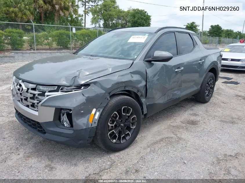 2022 Hyundai Santa Cruz Sel Premium VIN: 5NTJDDAF6NH029260 Lot: 42205372