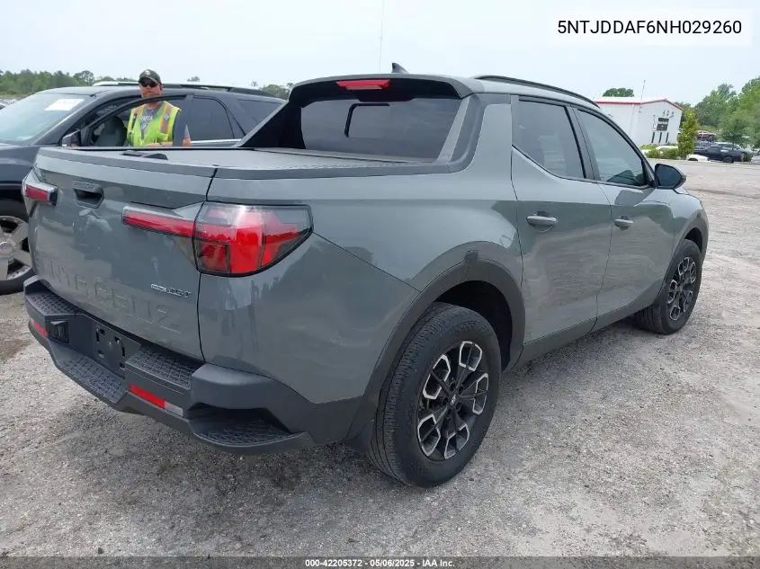2022 Hyundai Santa Cruz Sel Premium VIN: 5NTJDDAF6NH029260 Lot: 42205372