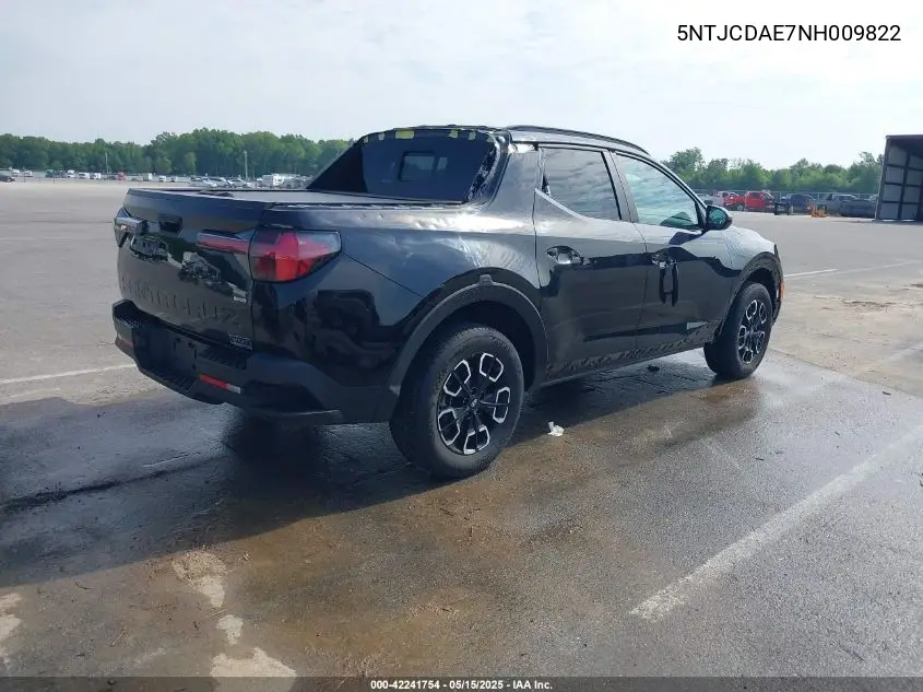 2022 Hyundai Santa Cruz Sel VIN: 5NTJCDAE7NH009822 Lot: 42241754