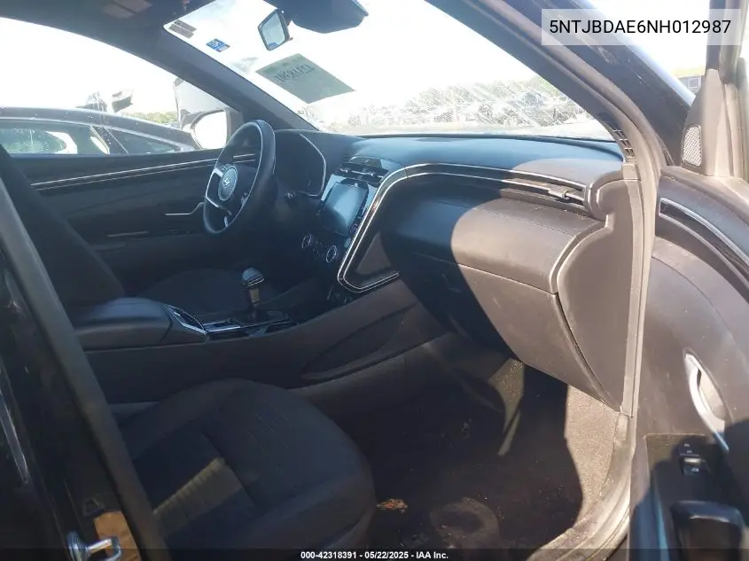 2022 Hyundai Santa Cruz Sel VIN: 5NTJBDAE6NH012987 Lot: 42318391