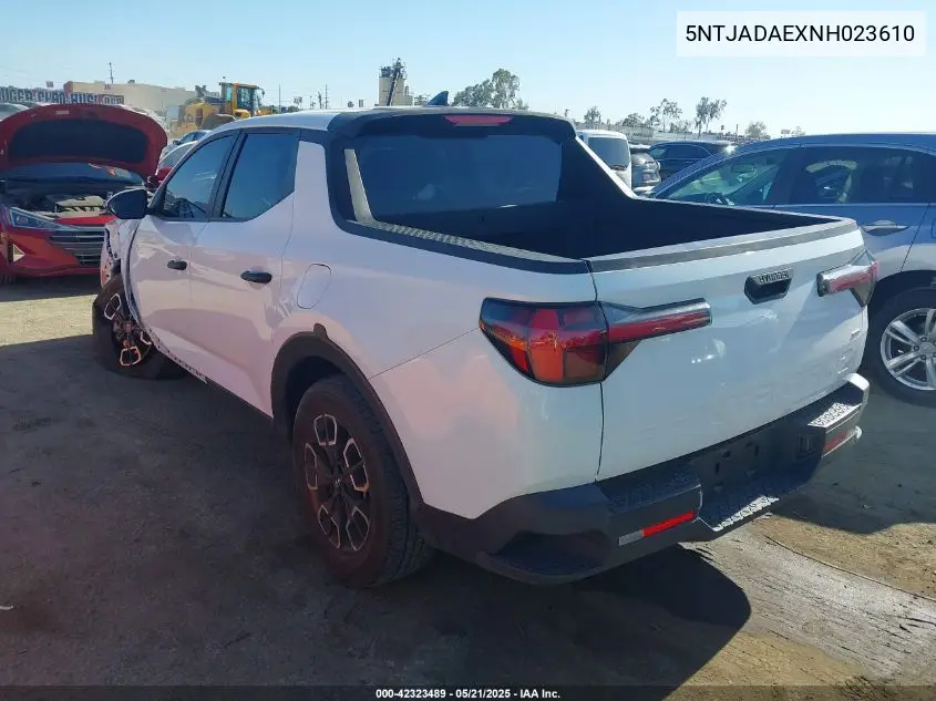 2022 Hyundai Santa Cruz Se VIN: 5NTJADAEXNH023610 Lot: 42323489
