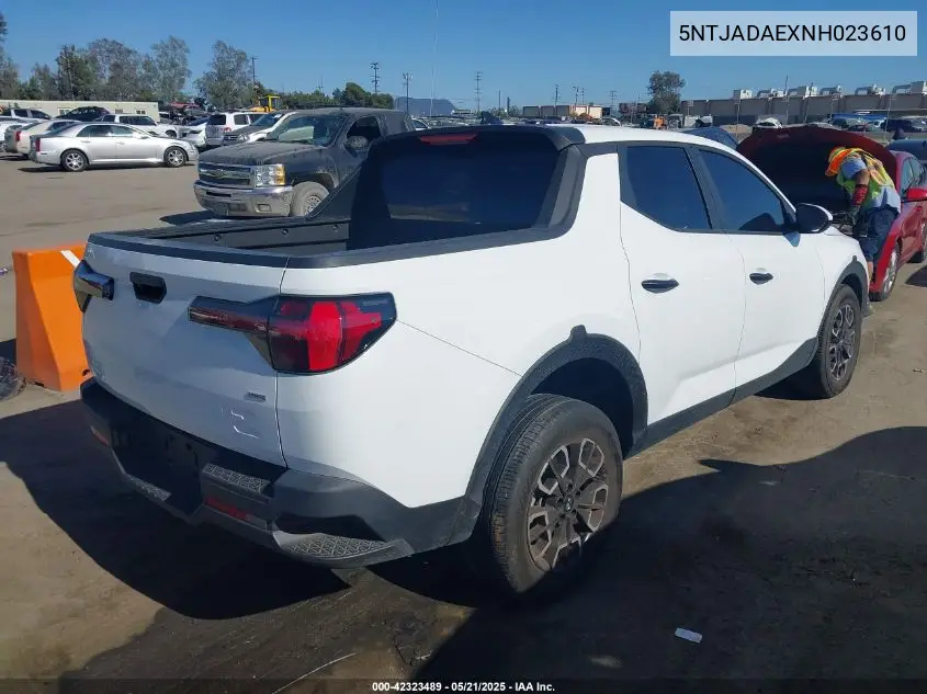 2022 Hyundai Santa Cruz Se VIN: 5NTJADAEXNH023610 Lot: 42323489