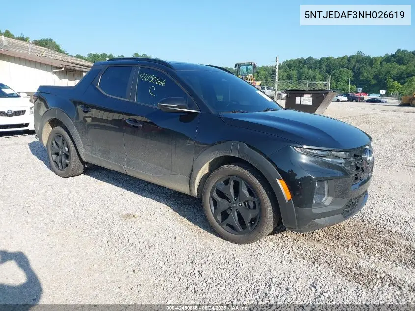 2022 Hyundai Santa Cruz Limited VIN: 5NTJEDAF3NH026619 Lot: 42450866