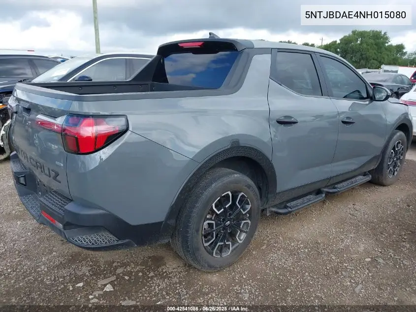 2022 Hyundai Santa Cruz Sel VIN: 5NTJBDAE4NH015080 Lot: 42541086