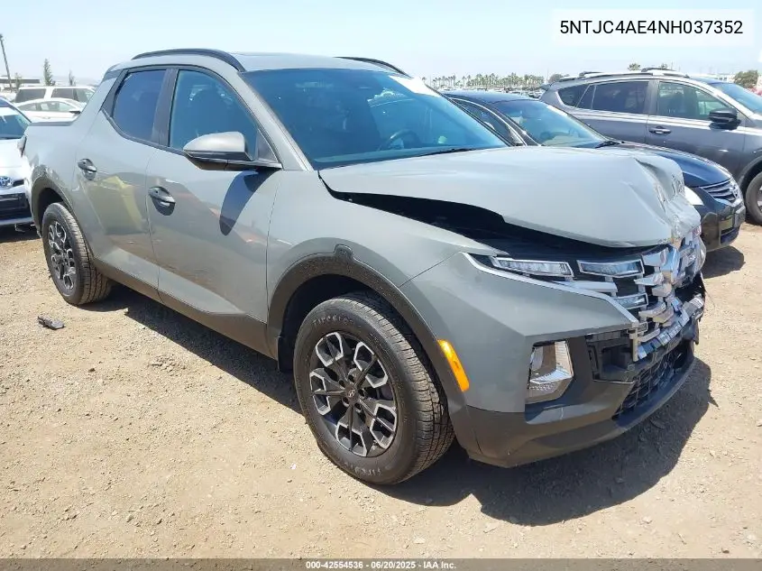 2022 Hyundai Santa Cruz Sel VIN: 5NTJC4AE4NH037352 Lot: 42554536