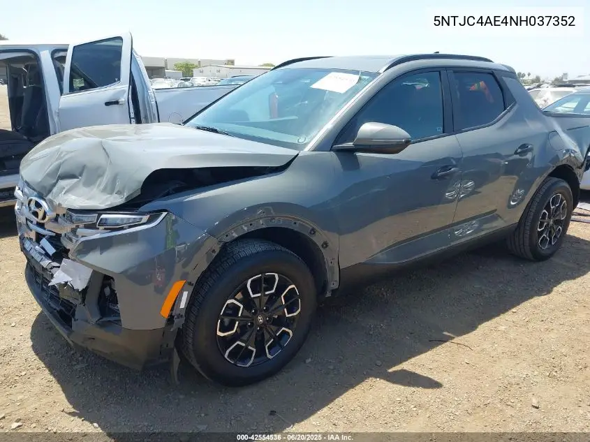 2022 Hyundai Santa Cruz Sel VIN: 5NTJC4AE4NH037352 Lot: 42554536