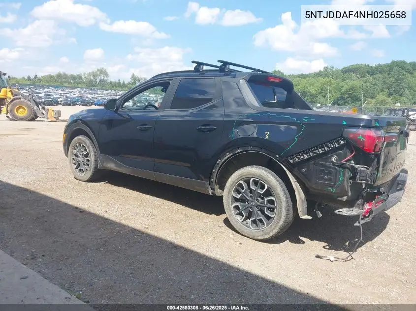 2022 Hyundai Santa Cruz Sel Premium VIN: 5NTJDDAF4NH025658 Lot: 42580308