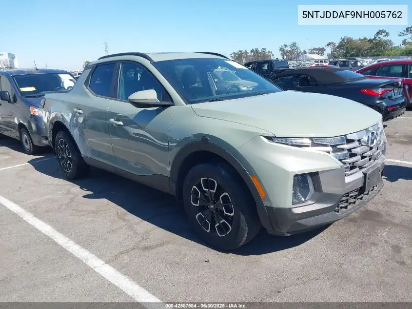 2022 Hyundai Santa Cruz Sel Premium VIN: 5NTJDDAF9NH005762 Lot: 42587584