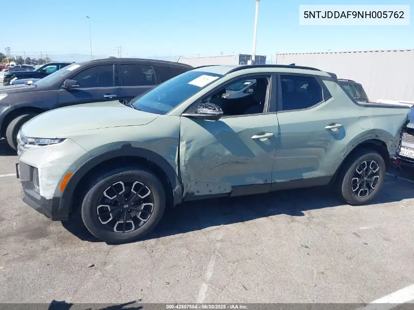 2022 Hyundai Santa Cruz Sel Premium VIN: 5NTJDDAF9NH005762 Lot: 42587584