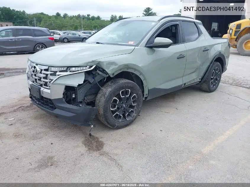 2023 Hyundai Santa Cruz Sel VIN: 5NTJCDAE3PH041492 Lot: 42537671