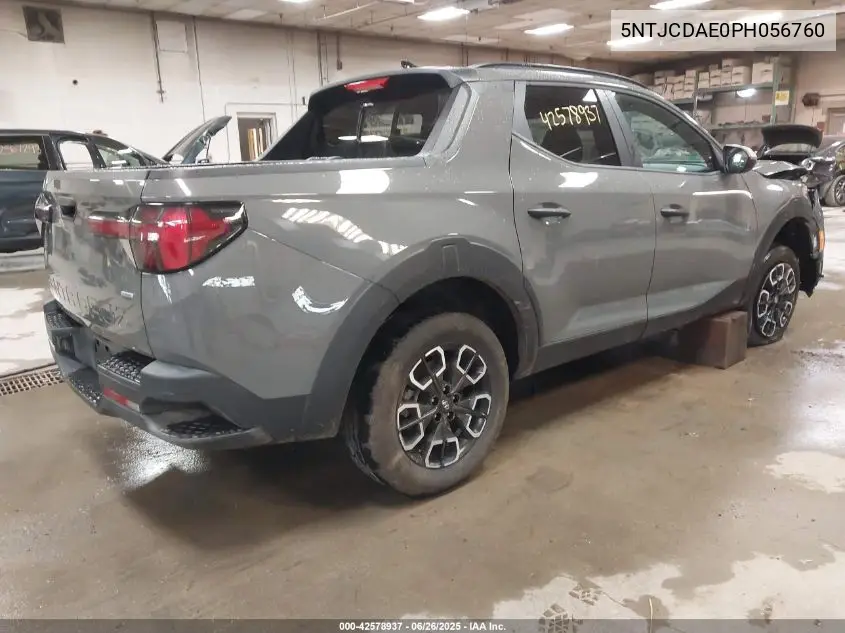 2023 Hyundai Santa Cruz Sel VIN: 5NTJCDAE0PH056760 Lot: 42578937
