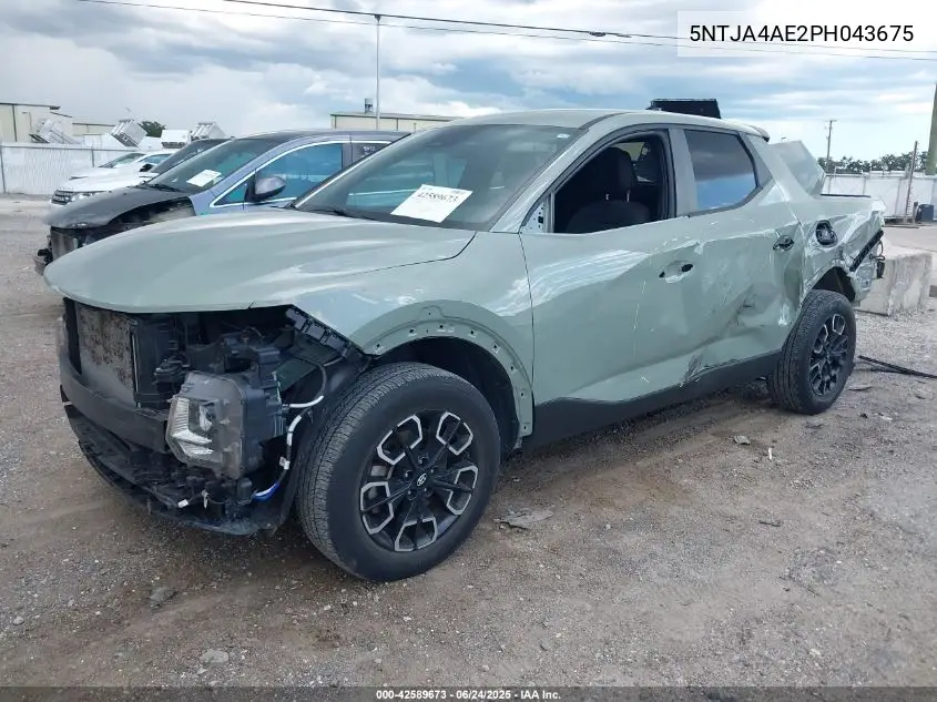 2023 Hyundai Santa Cruz Se VIN: 5NTJA4AE2PH043675 Lot: 42589673