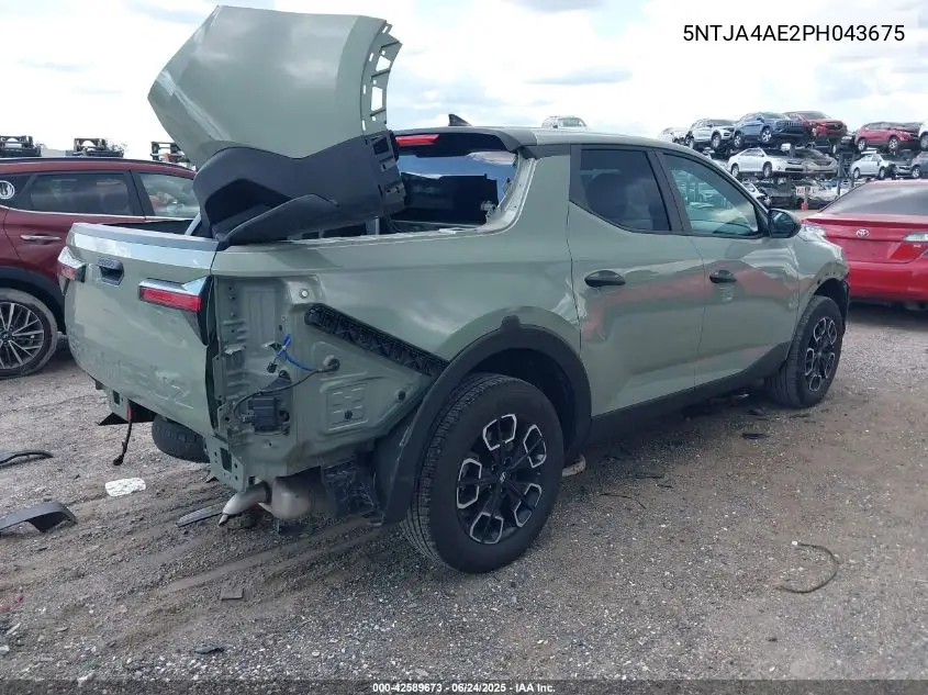 2023 Hyundai Santa Cruz Se VIN: 5NTJA4AE2PH043675 Lot: 42589673