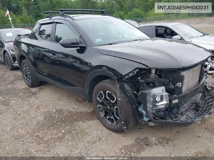 2023 Hyundai Santa Cruz Sel VIN: 5NTJCDAE5PH042031 Lot: 42595304