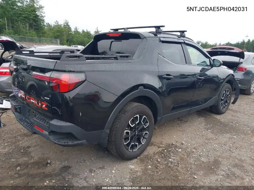 2023 Hyundai Santa Cruz Sel VIN: 5NTJCDAE5PH042031 Lot: 42595304