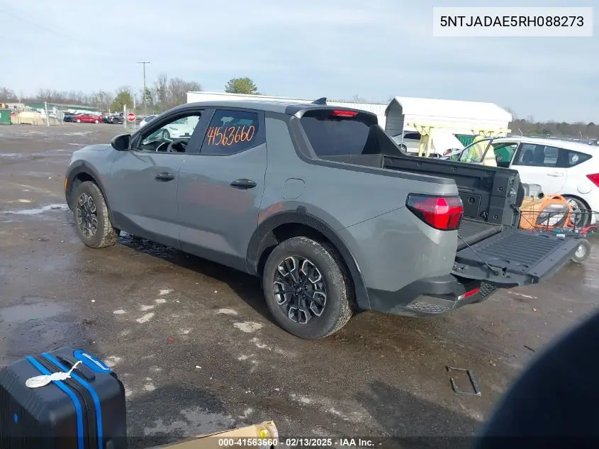 2024 Hyundai Santa Cruz Se VIN: 5NTJADAE5RH088273 Lot: 41563660